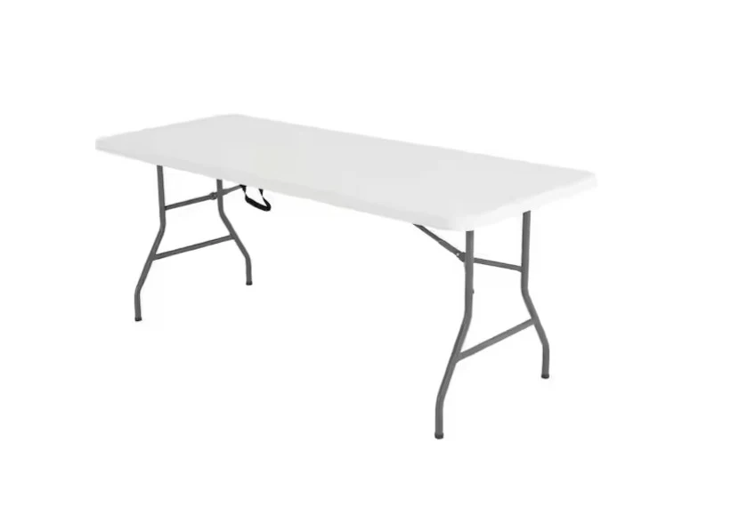 Gray Plastic Top Folding Banquet Table - Image 4