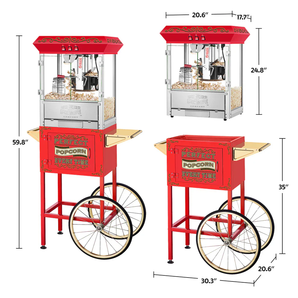 Great Northern Popcorn Cart, Partial - Image 2