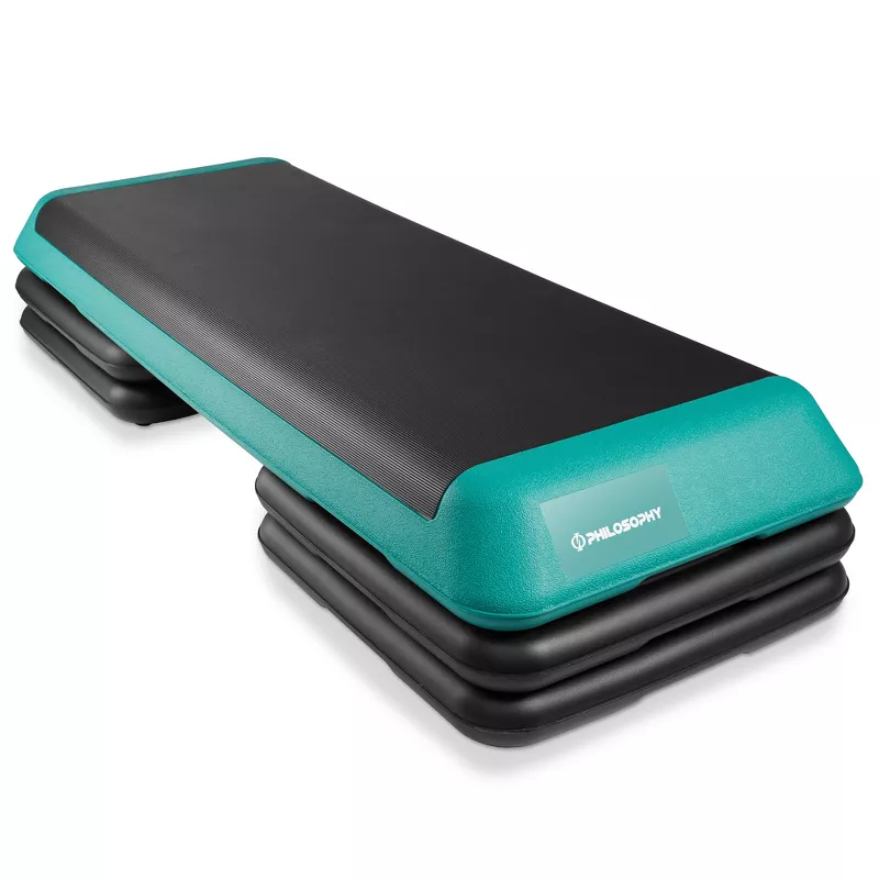 Gym Aerobic Exercise Adjustable Step Platform, Health Club Size
