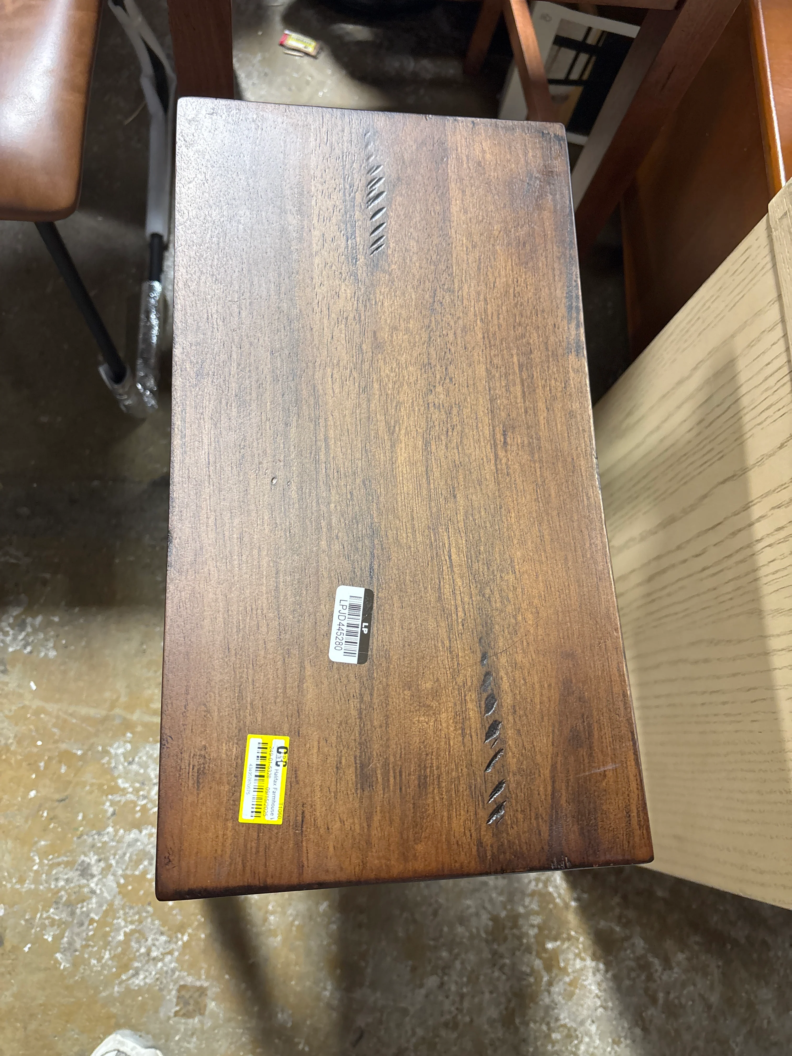 Halifax Farmhouse Wood Counter Height Barstool SHOWROOM ITEM - Image 3