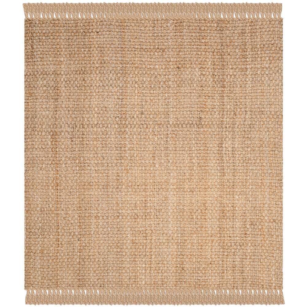 Handmade Natural Fiber Cove Fringe Jute Rug 2'x3' - Image 2