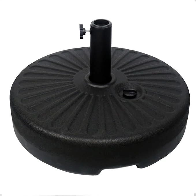 Heavy Duty Water Filled Patio Outdoor Umbrella Base Stand Weight (Black)