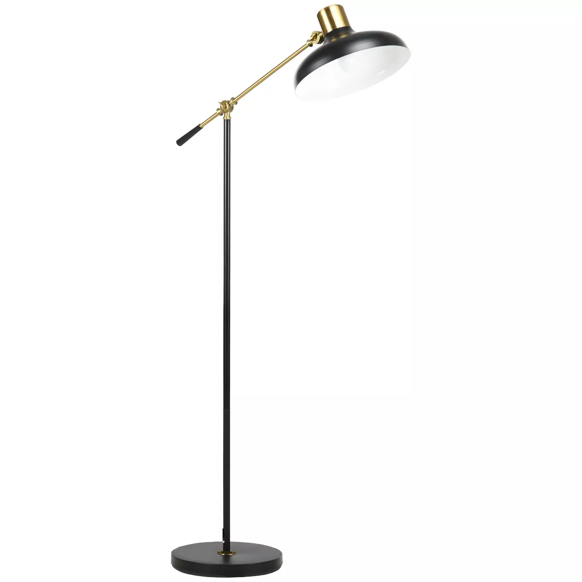 HOMCOM Adjustable Floor Lamps for Living Room - Black & Gold SHOWROOM ITEM