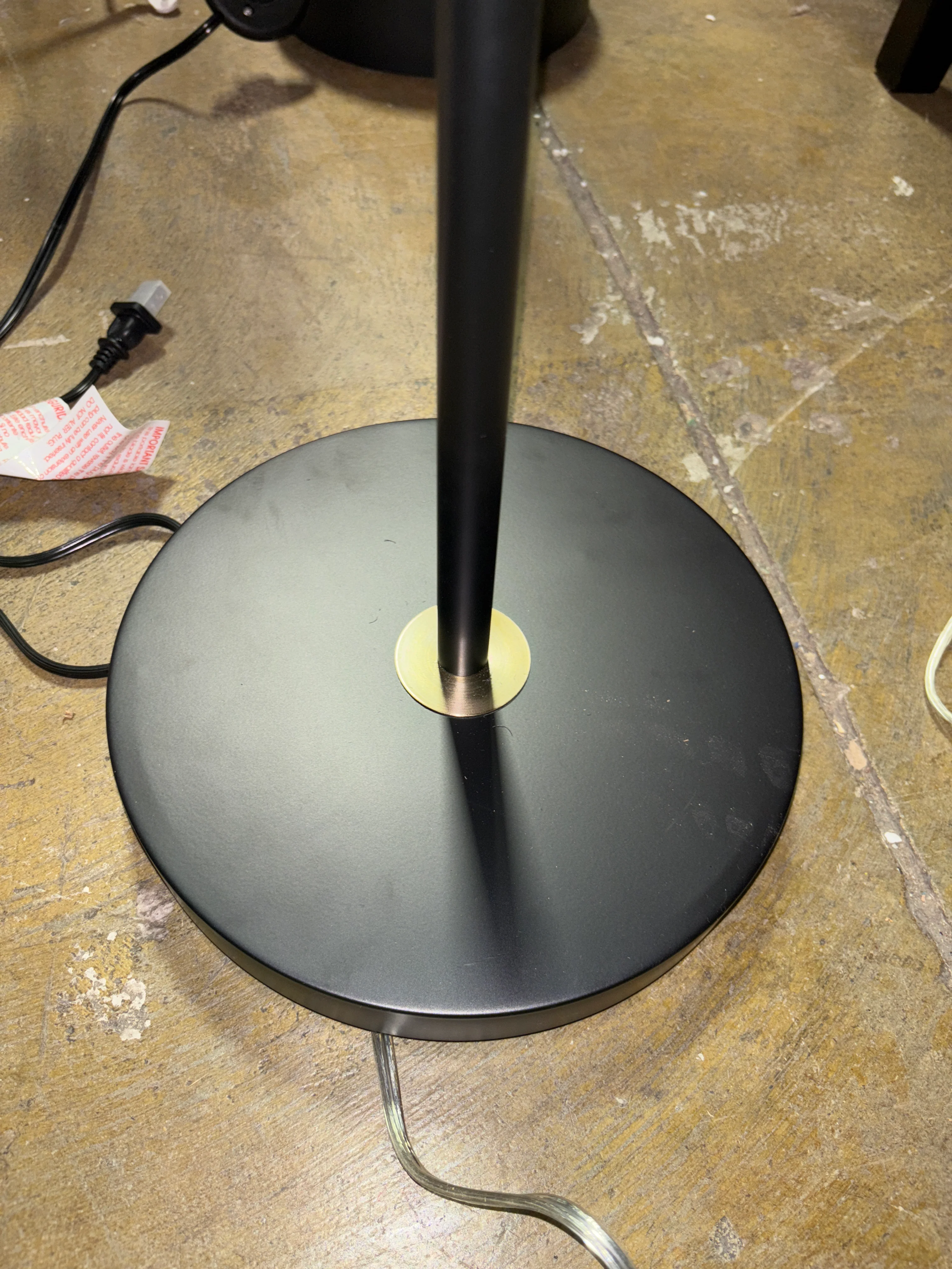 HOMCOM Adjustable Floor Lamps for Living Room - Black & Gold SHOWROOM ITEM - Image 5