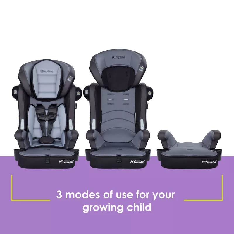 Hybrid SI 3-in-1 Combination Booster Car Seat with Side Impact Protection - Madrid Black - Image 4