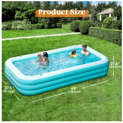 Inflatable Swimming Pool with Seats - Image 4
