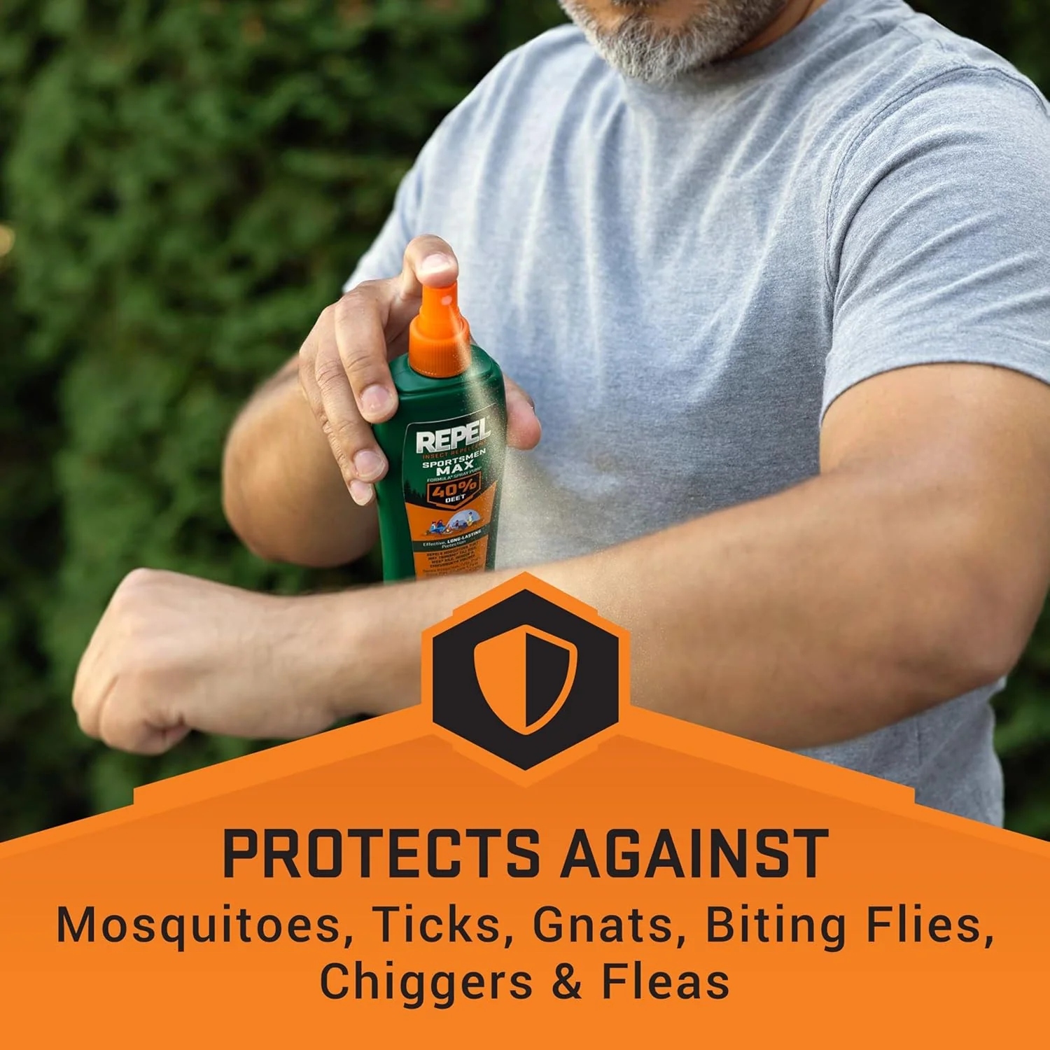 Insect Repellent Sportsmen Max Formula Spray Pump 40% DEET, 12-Pack ,Yellow, - Image 2