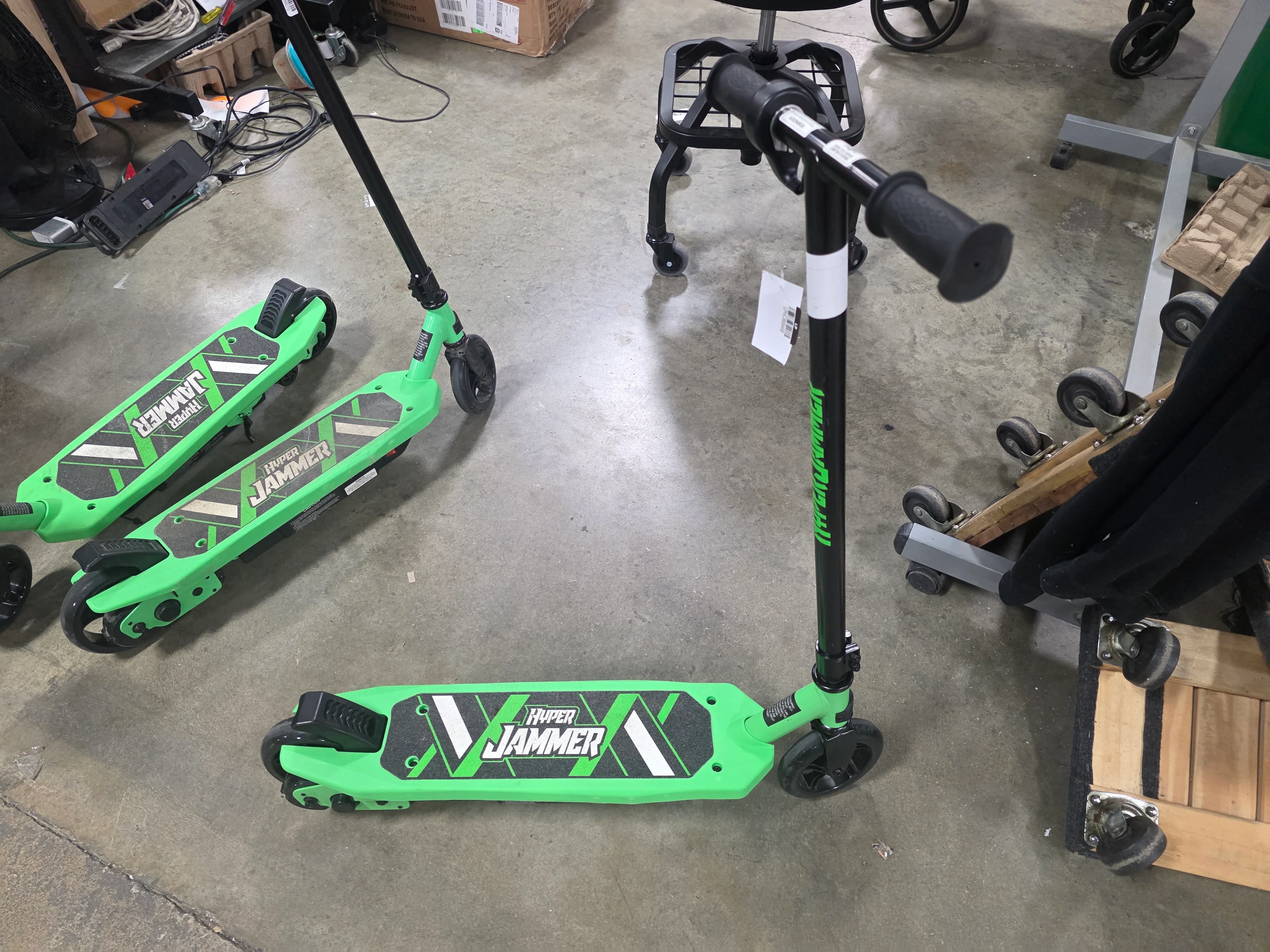 Jammer Kids Electric Scooter Battery Powered Scooter - Green: Steel Frame - Image 7