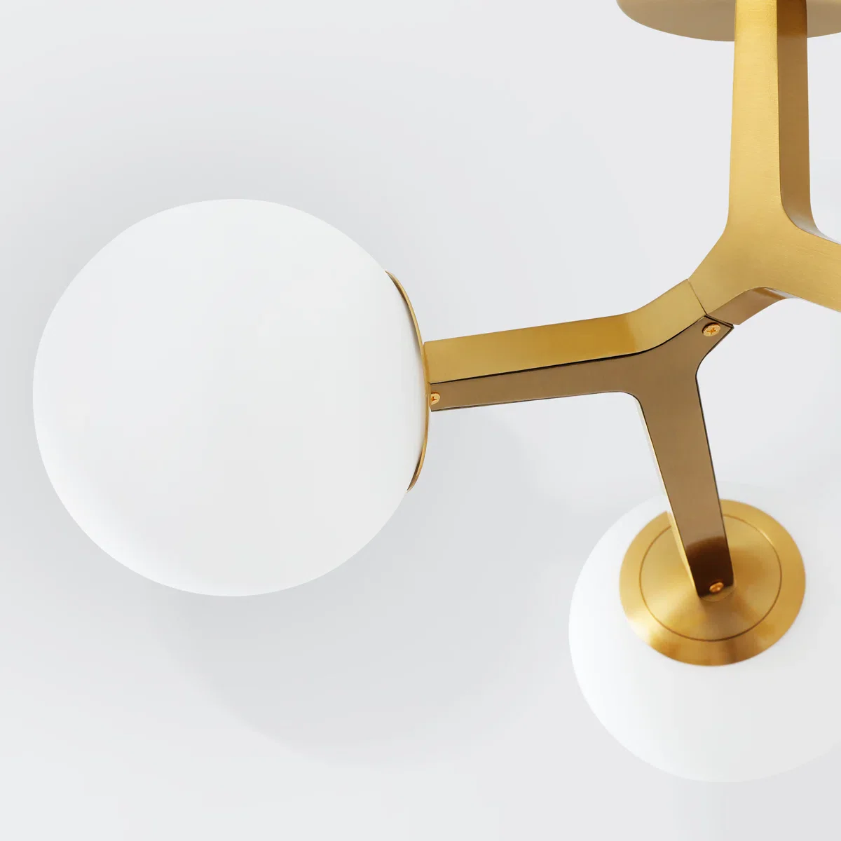 Janto 3-Light Glass Semi Flush Mount - Image 2