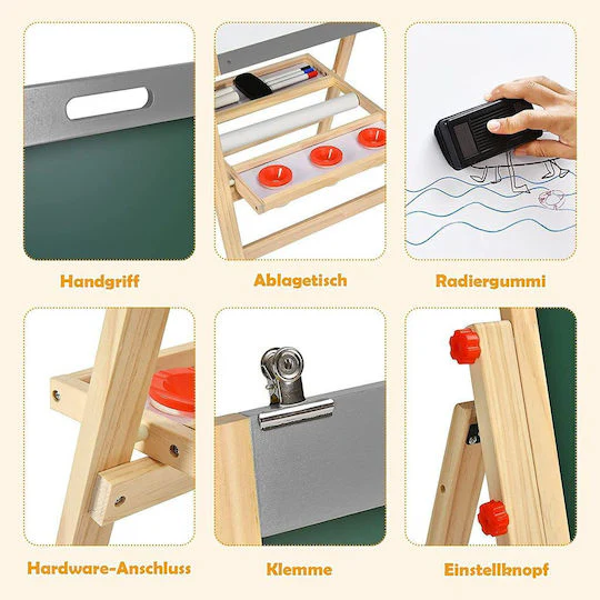 Kids Easel 3 in 1 Whiteboard Paper Roll - Image 5