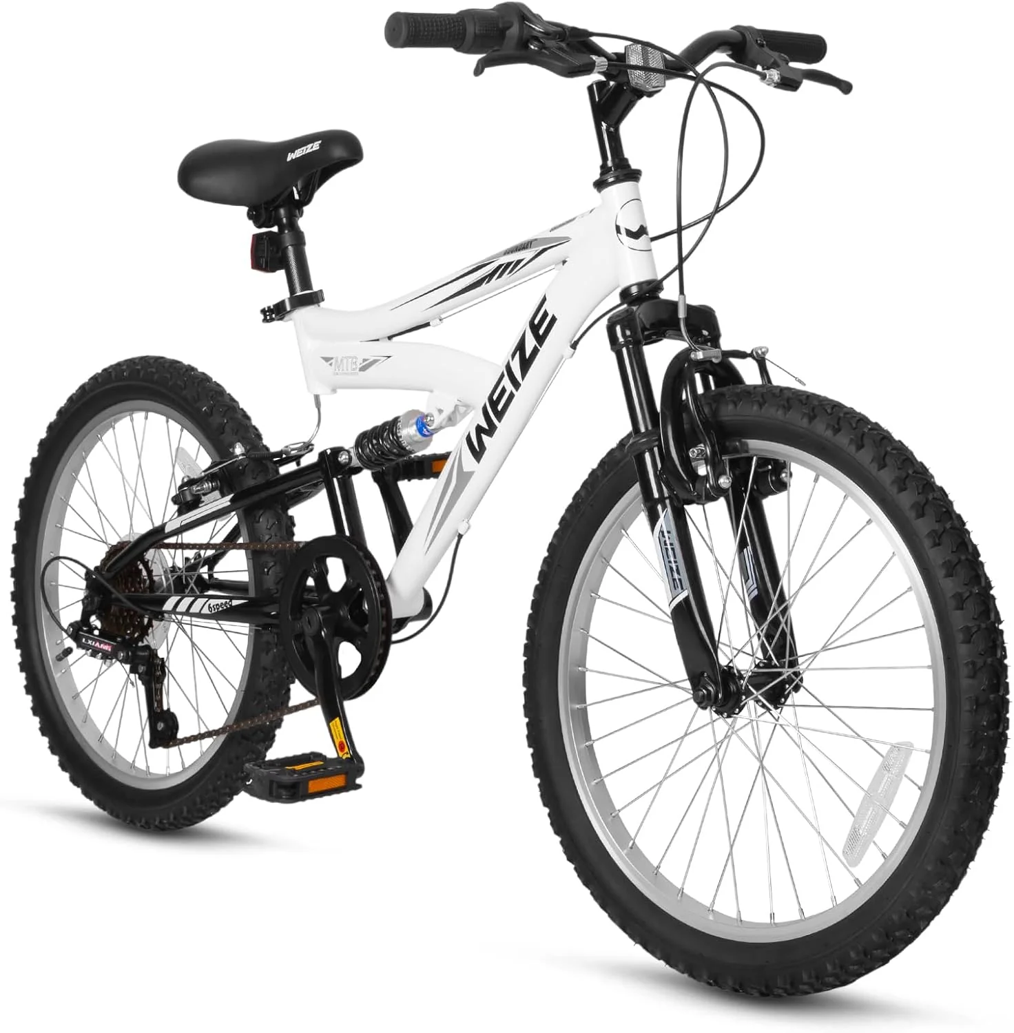 Kids Mountain Bike, 6 Speeds Drivetrain, High-Carbon Steel Frame