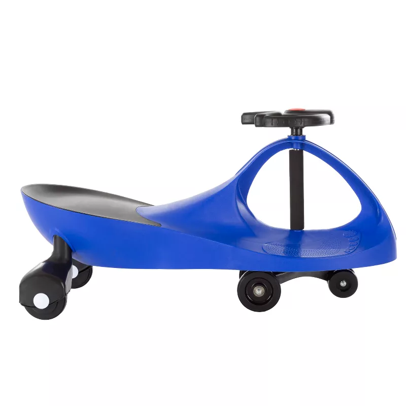 Kids' Zig Zag Wiggle Car Ride-On - Blue and Black - Image 4