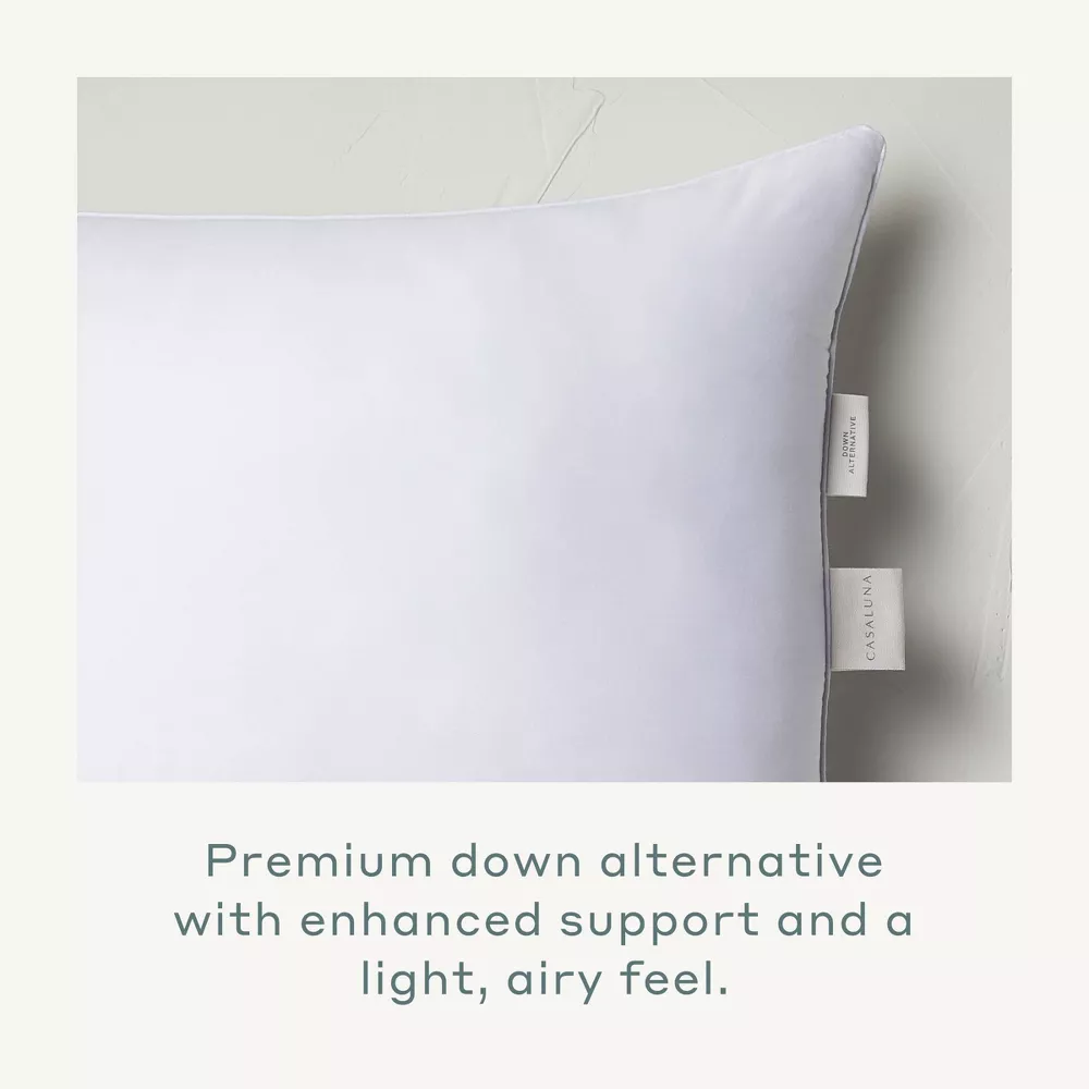 King Firm Machine Washable Down Alternative Pillow - Image 5