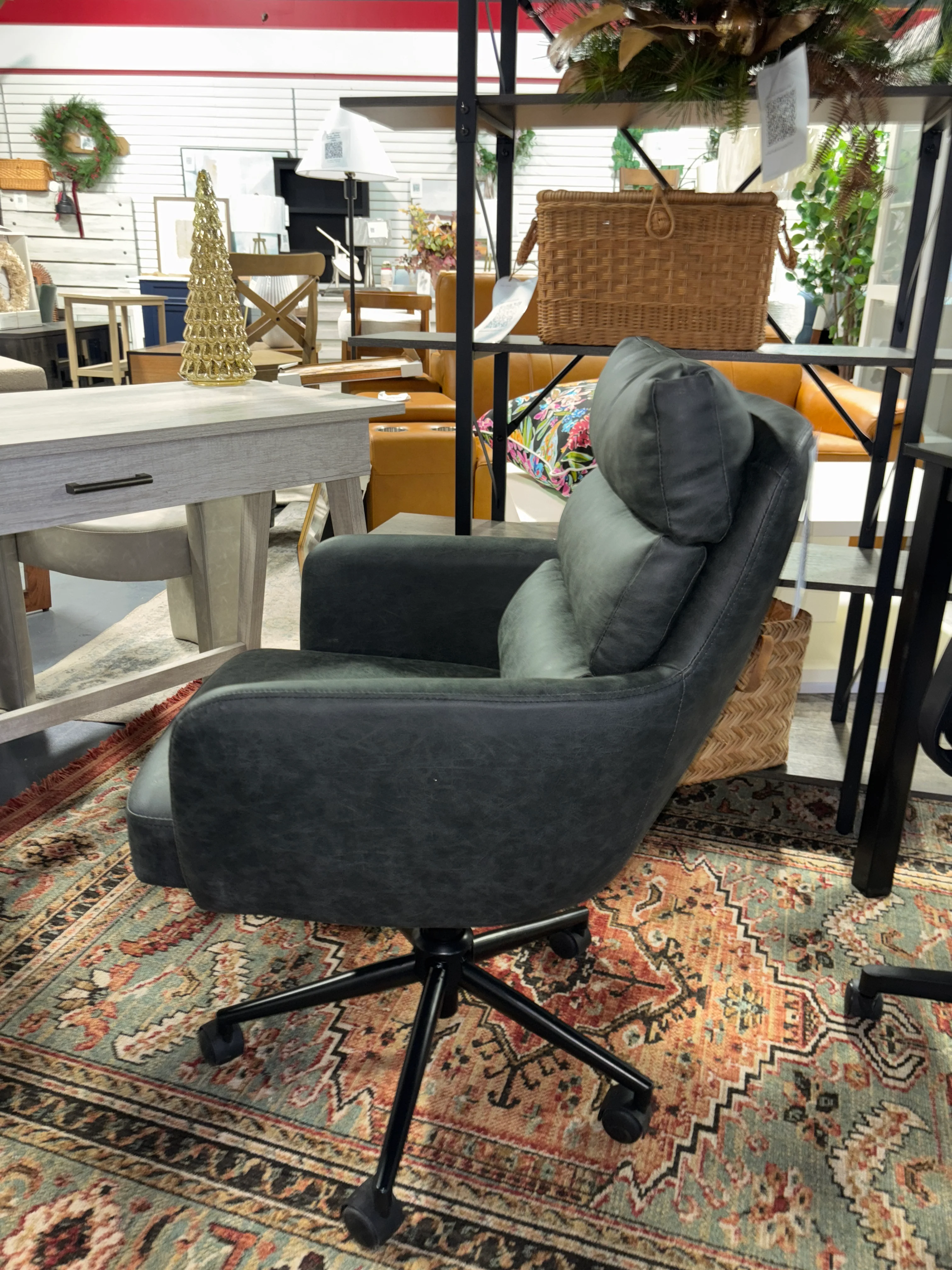 Kopko Swivel Faux Leather Task Chair SHOWROOM ITEM - Image 3