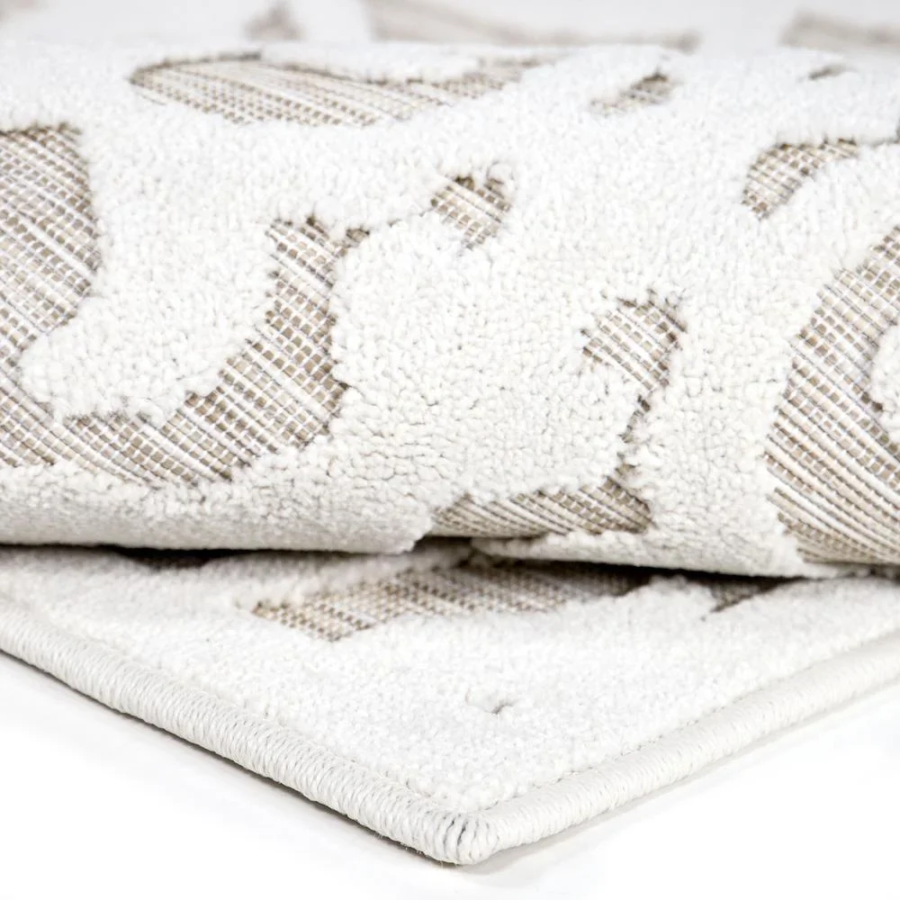 Lady Bird Driftwood Damask Outdoor Rug 9' X 13' - Image 3