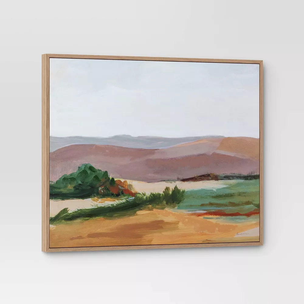 Landscape Framed Canvas Natural - Image 2