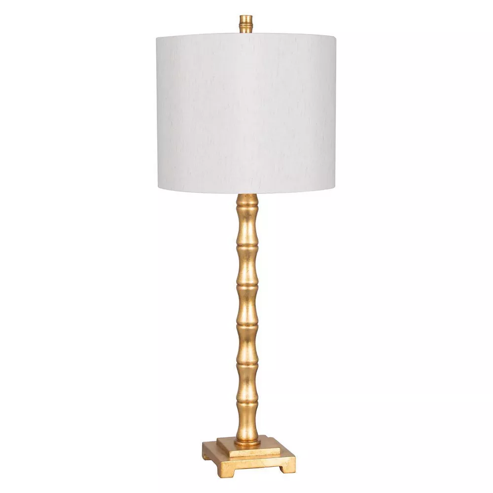 Large Bamboo Table Lamp Brass