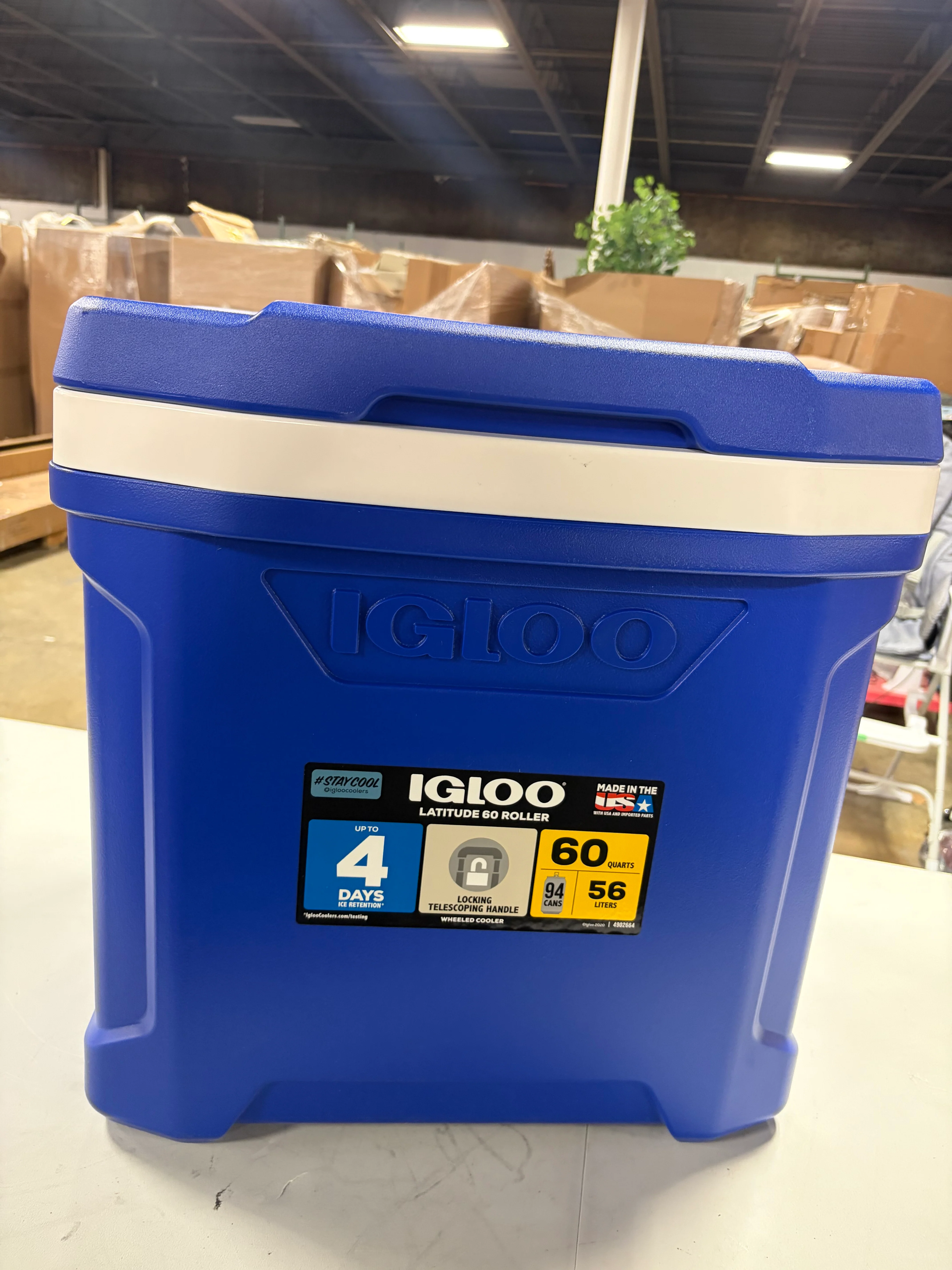 Latitude 60qt Rolling Cooler - Blue - Image 8