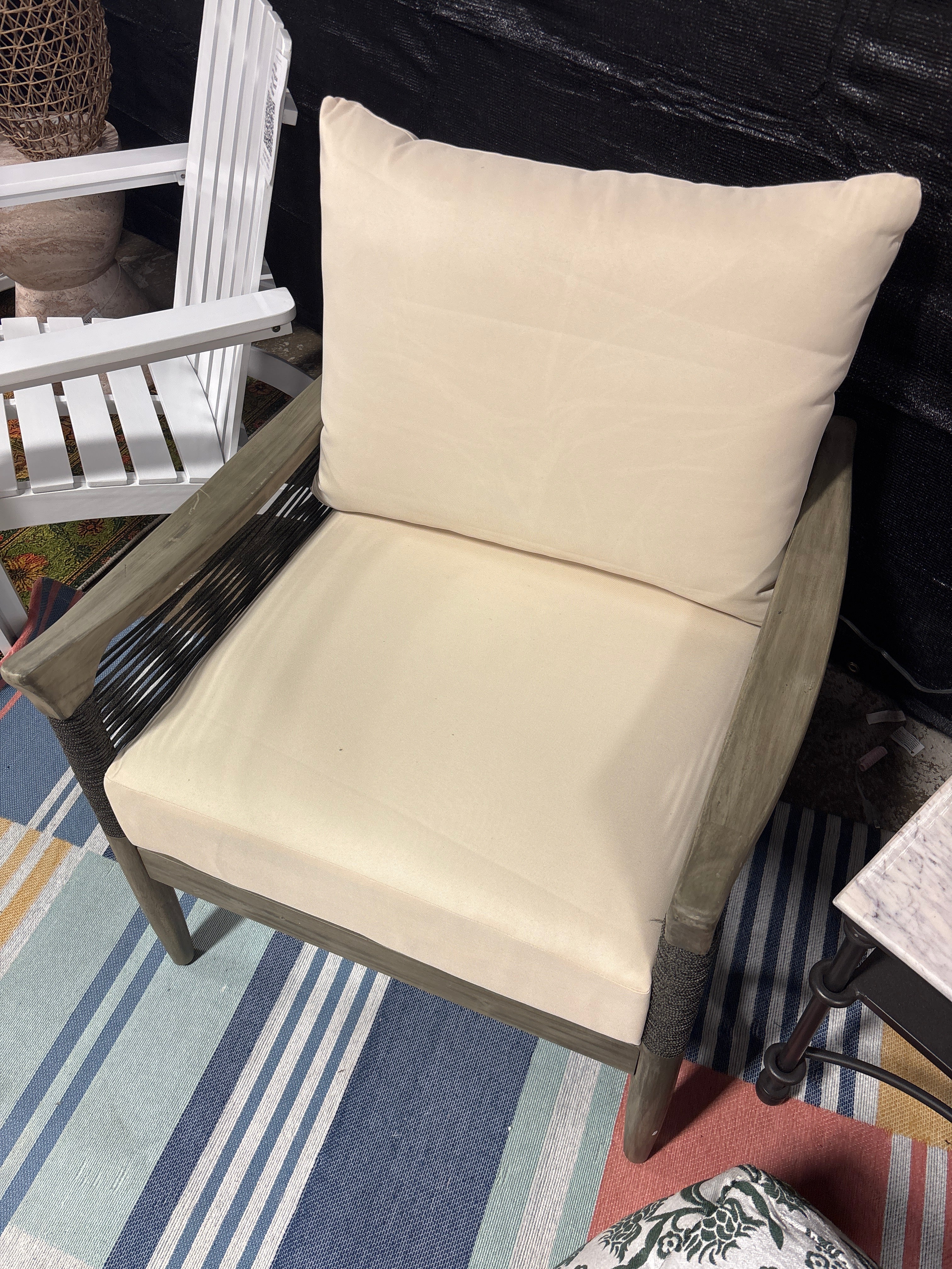 Leonel Beautifully Designed Lounge Chair Grey SHOWROOM ITEM - Image 3