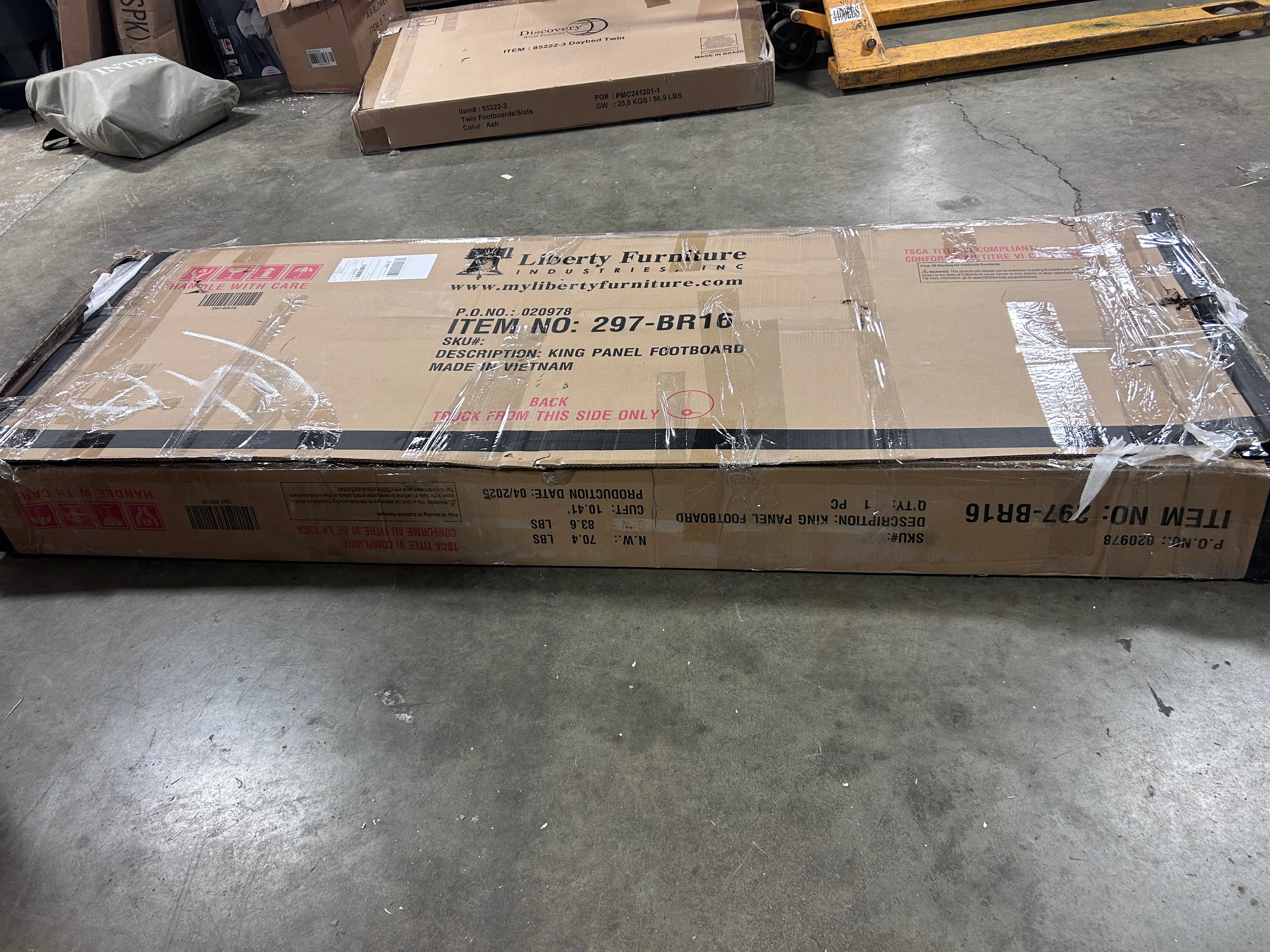 Liberty Furniture Paradise FOOTBOARD ONLY - KING, - Image 2