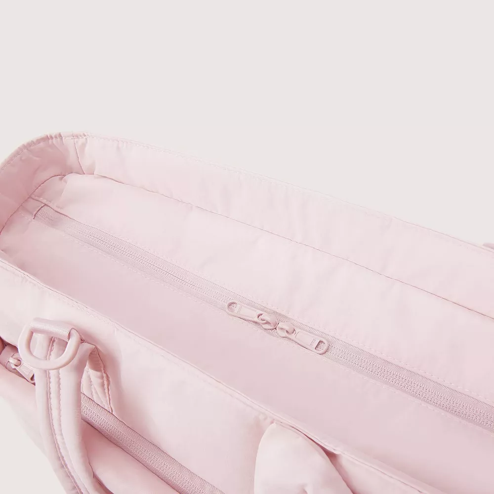 Lightweight Messenger & Laptop Bag Crush Tote - Pink - Image 2