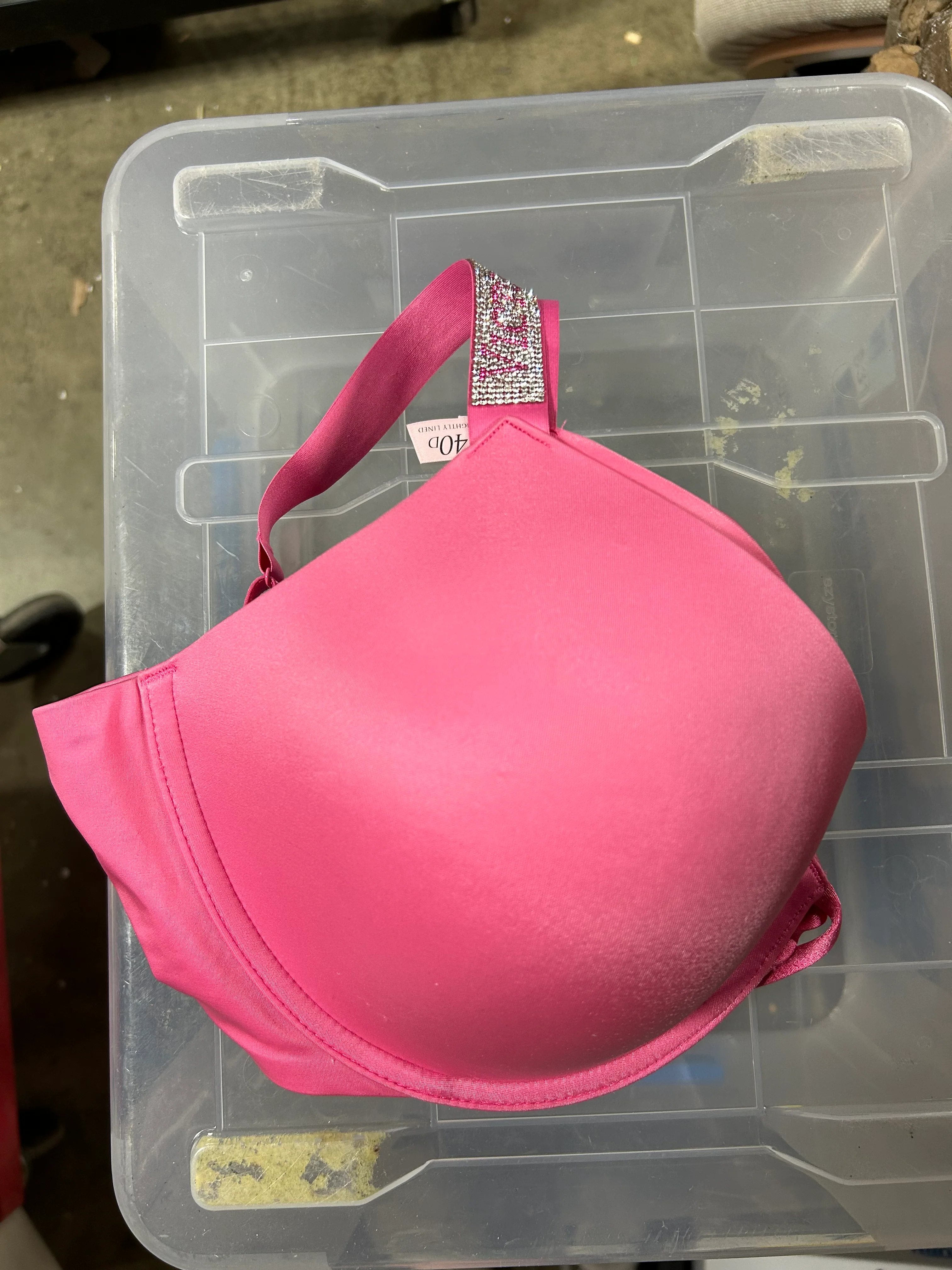 Logo Shine Strap Push-Up Bra - Image 6
