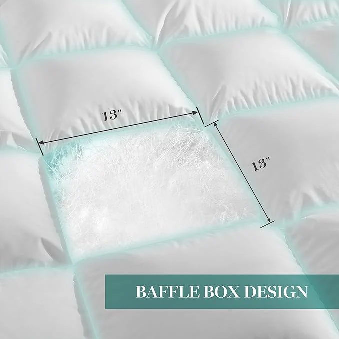 Luxurious Goose Feathers Down Fiber Comforter Twin - Image 2