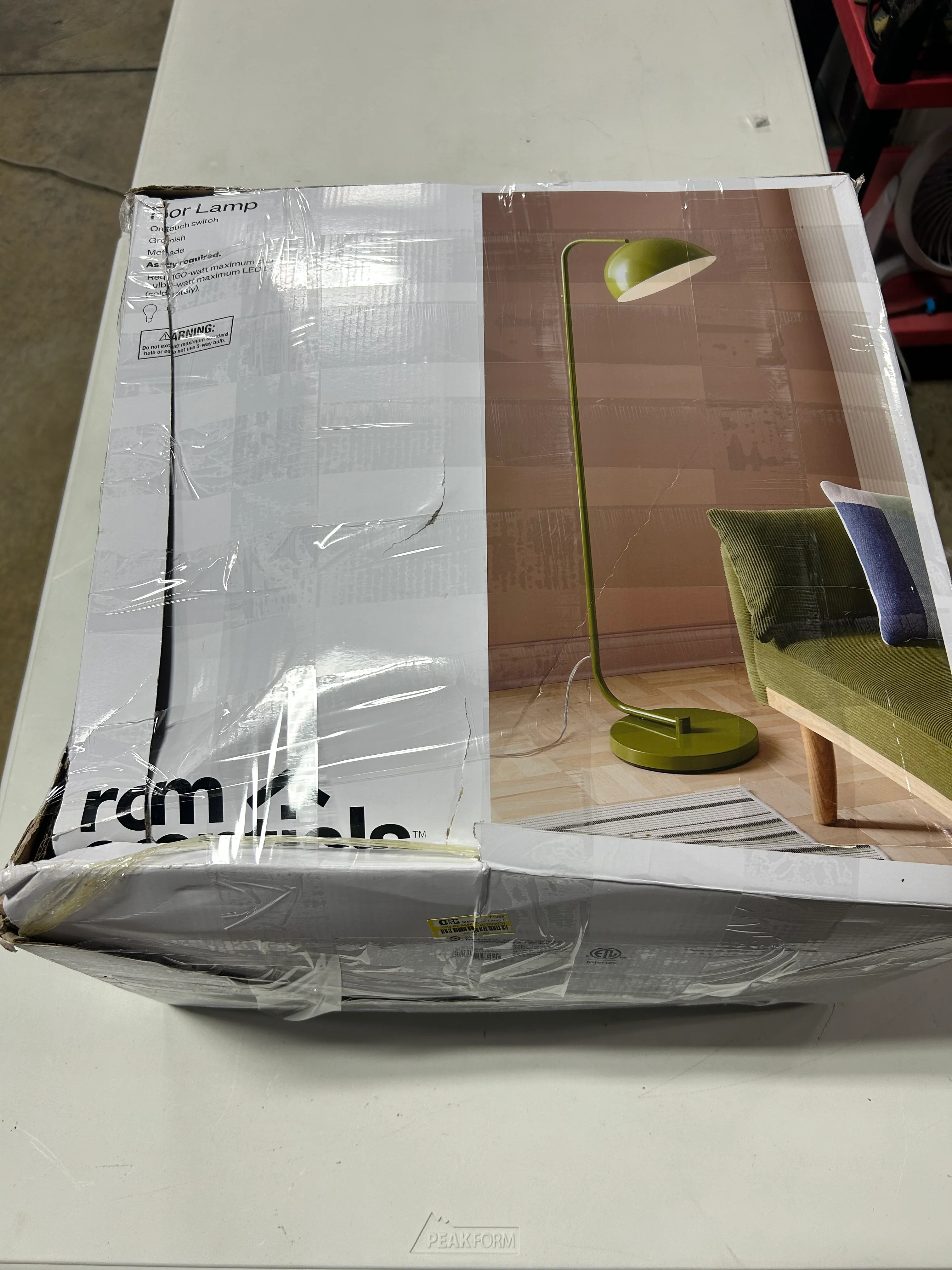 Metal Floor Lamp Green - Image 4