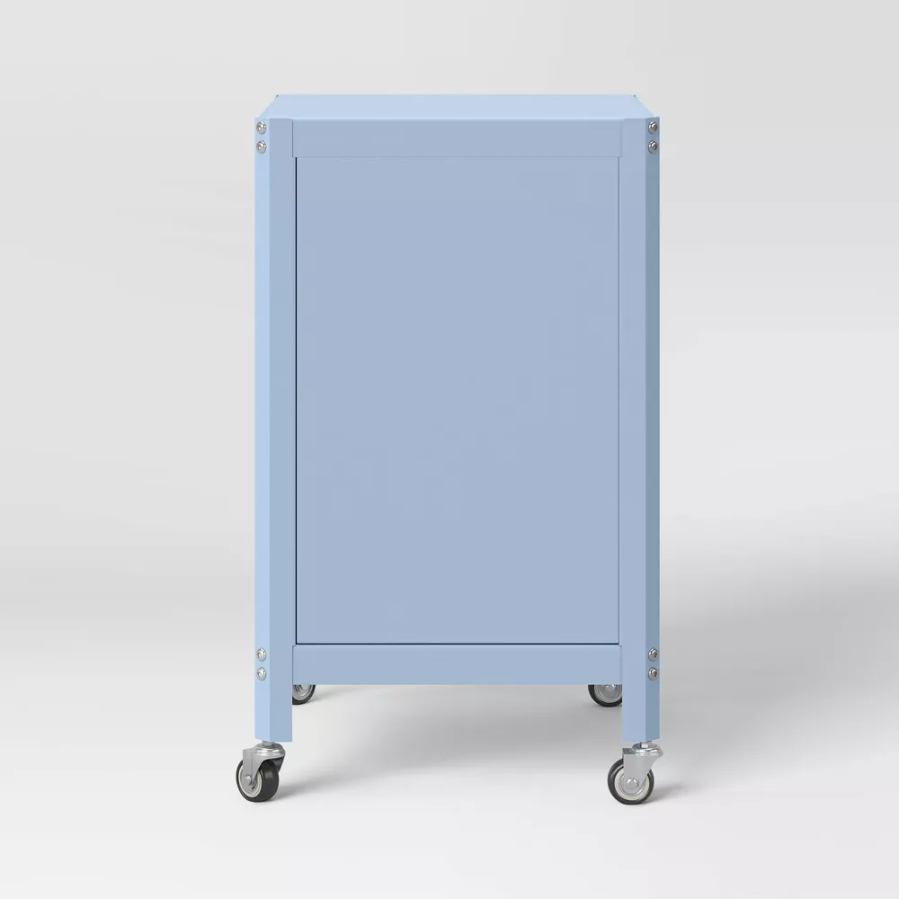 Metal Rolling Locker Cabinet Blue - Image 3