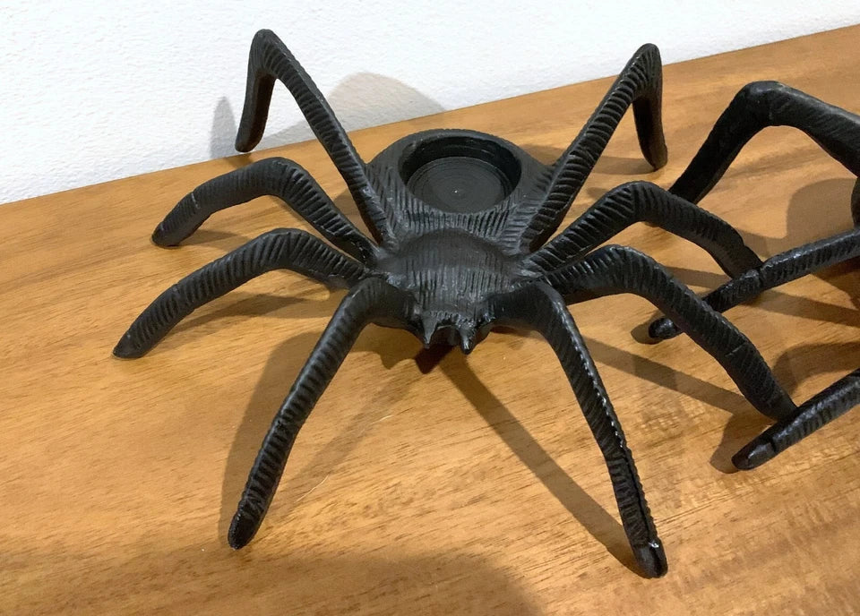 Metal Spider Tea Light Candle Holder Halloween Tarantula Set of 4, final cut - Image 5