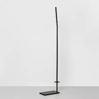Metal Toilet Paper Holder Stand Matte Black - Steel Bathroom Tissue Organizer - Image 2