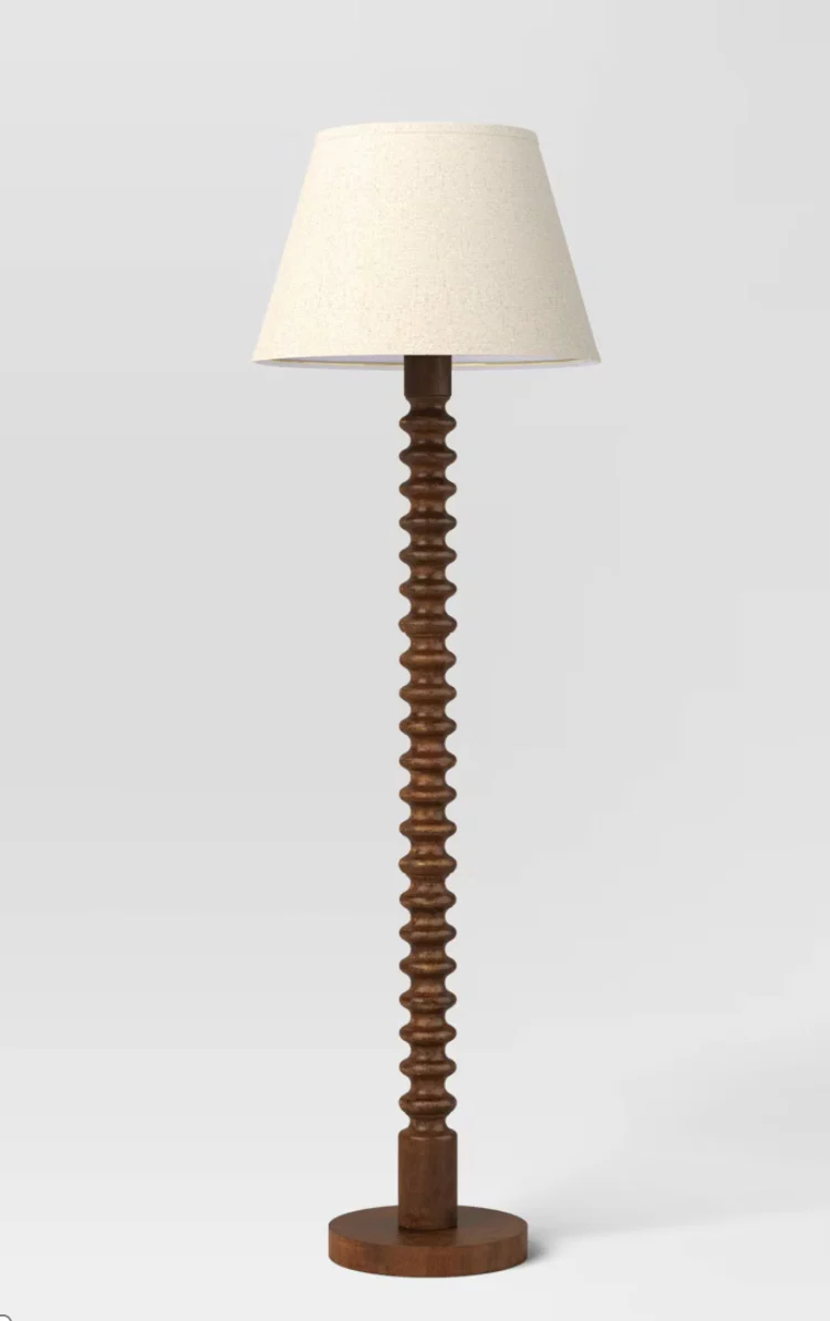Mid Tone Wood Floor Lamp SHOWROOM ITEM