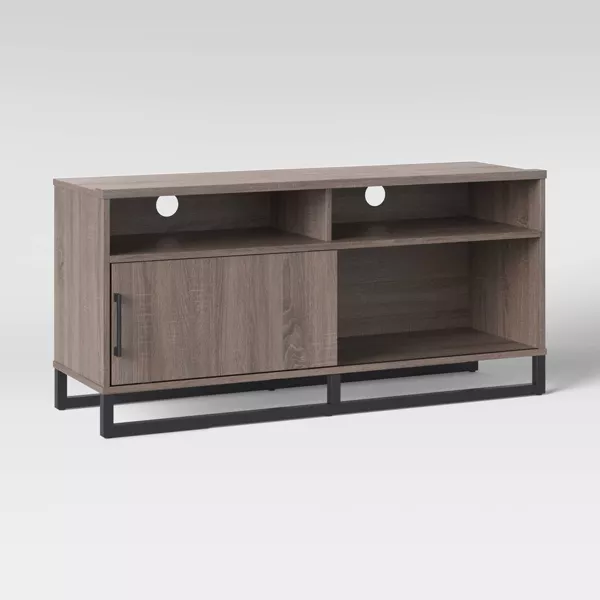 Mixed Material TV Stand Gray - Image 2