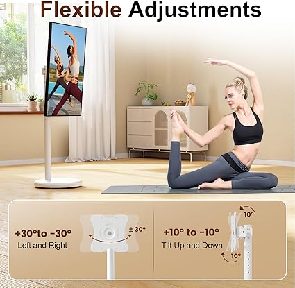 Mobile TV Cart Rolling TV Stand - Image 4