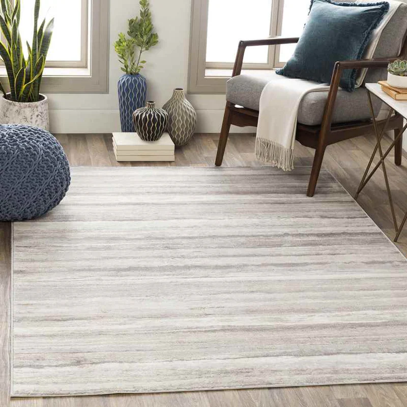 Modern Medium Gray Area Rug 5*7 - Image 2