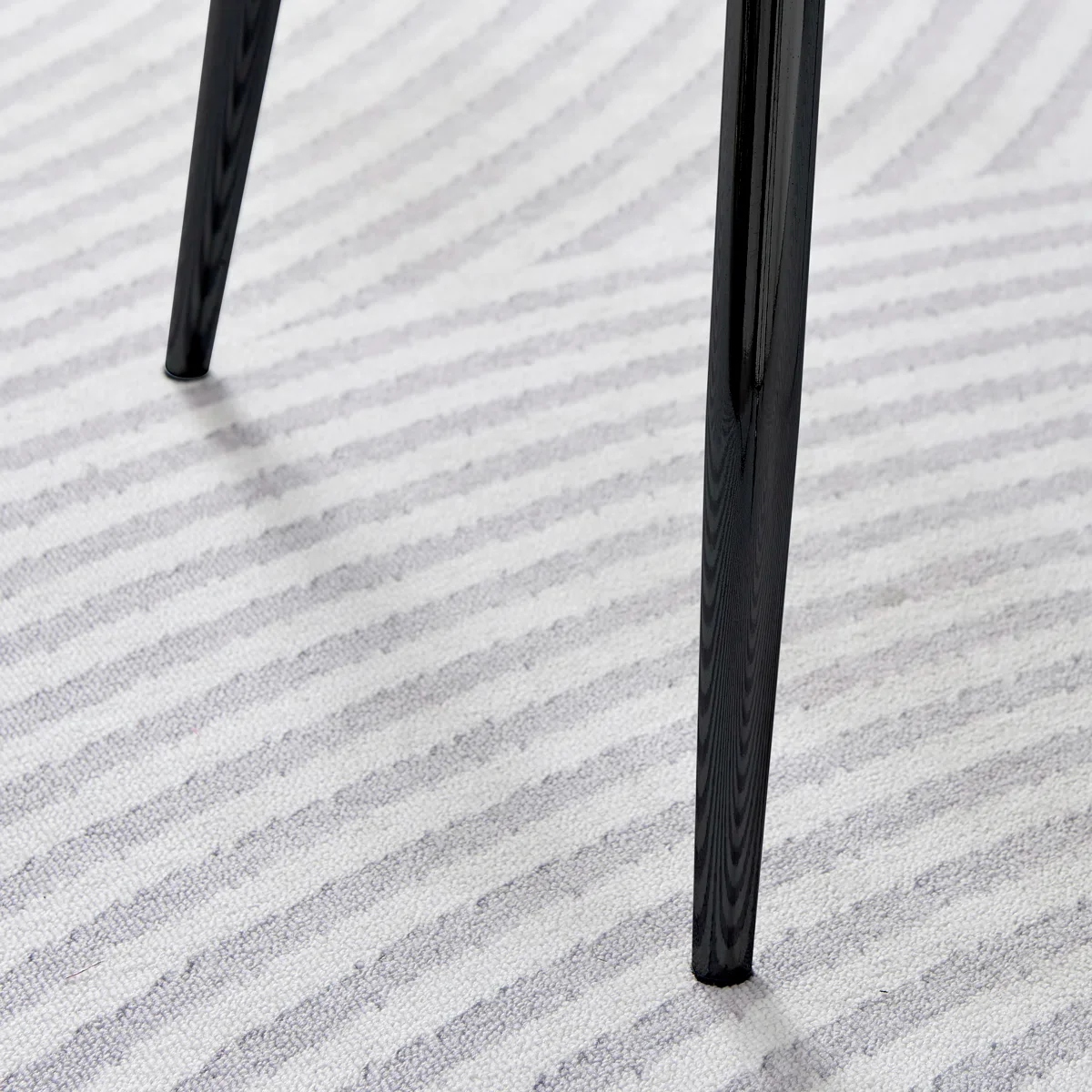 Morral Luxury Faux Leather Upholstered Tapered Metal Leg Dining Chairs (Set of 2) - Image 5