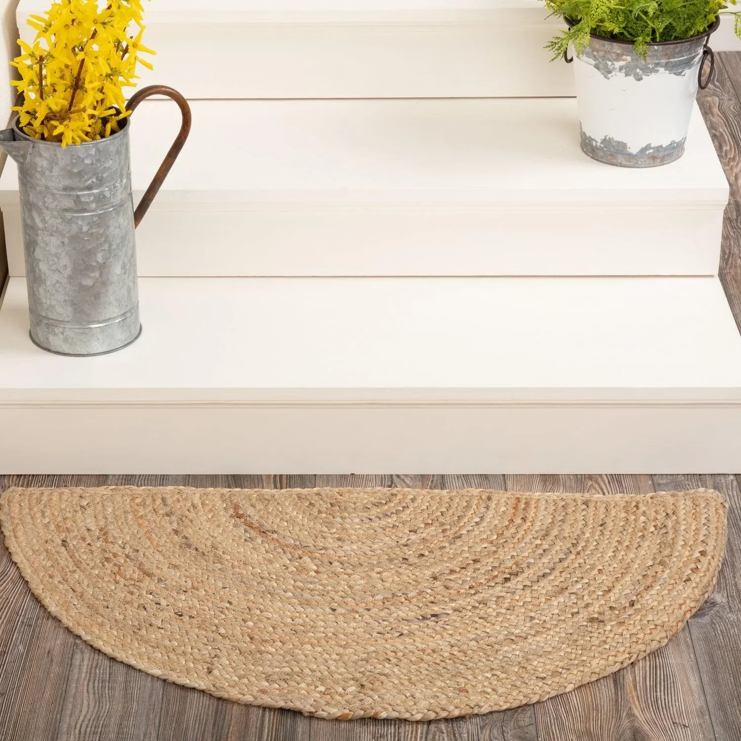 Natural Jute Farmhouse Area Rug Tan 60x96 - Image 4