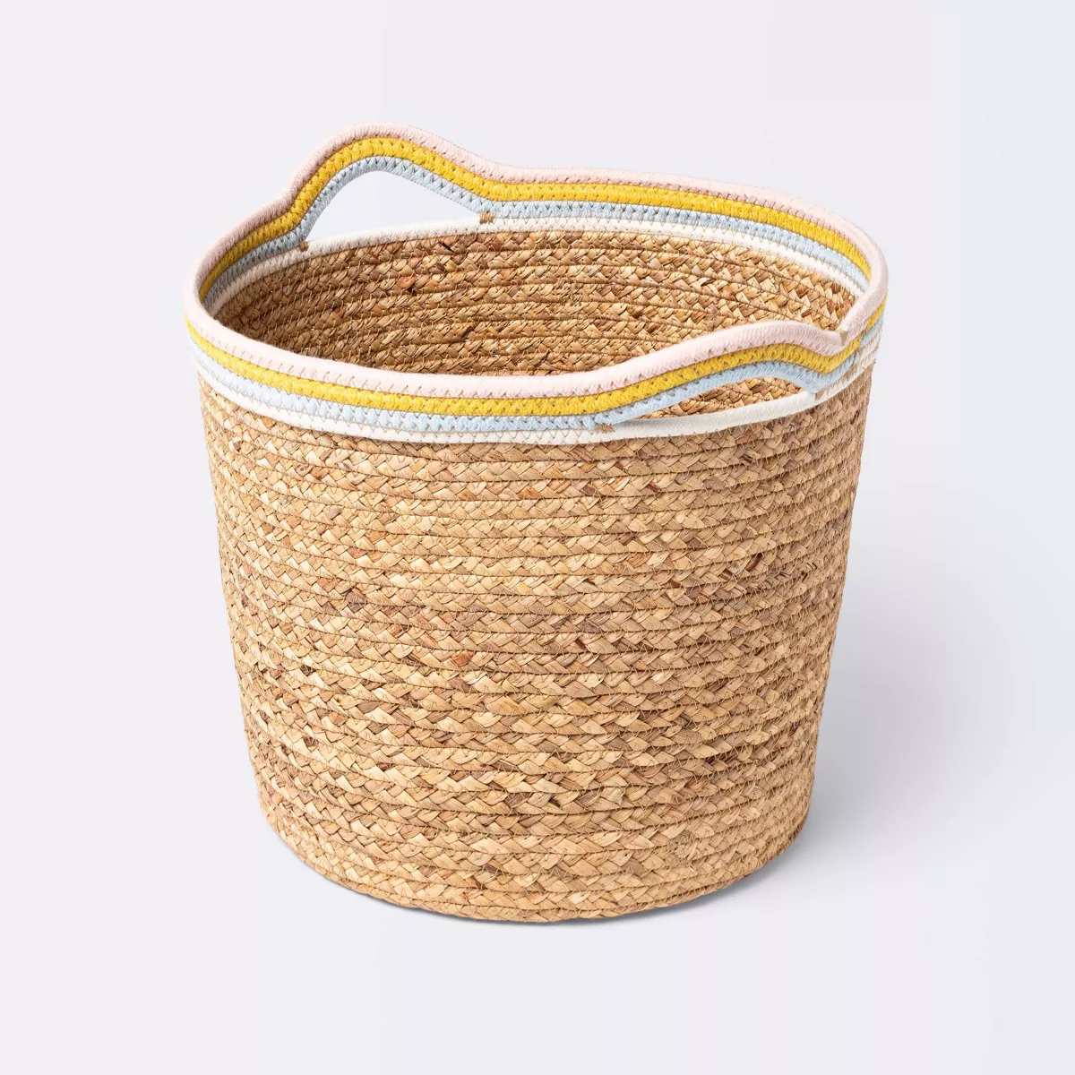 Natural Woven Round Storage Bin with Coiled Rope Handle - Cloud Island™ L, SHOWROOM ITEM