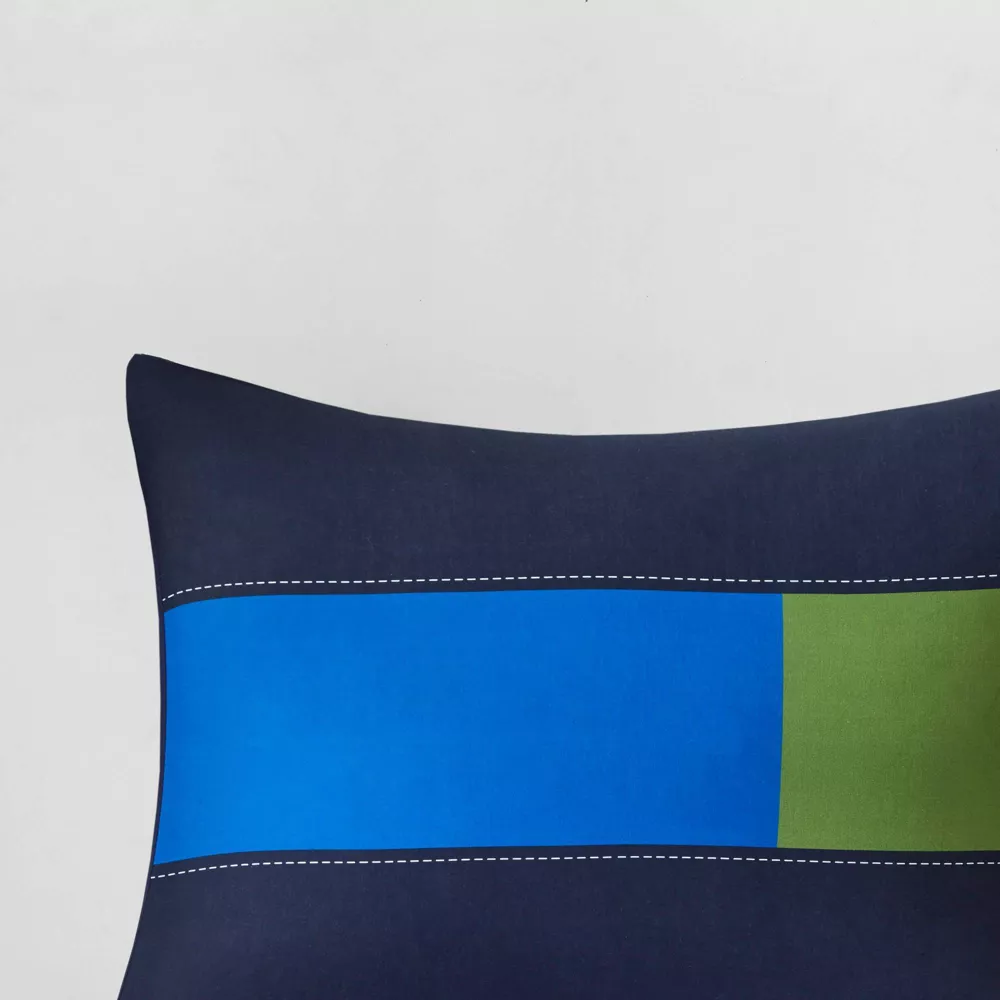 Noah Stripe Print Teen Comforter Set Full/Queen - Image 5