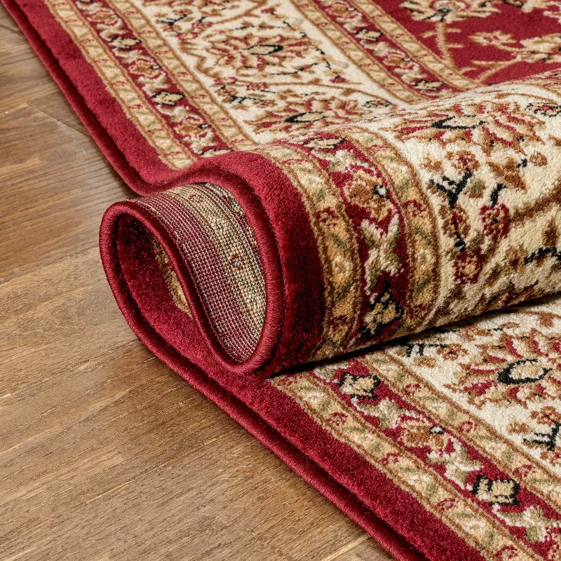 Noble Sarouk Red Persian Floral Oriental Formal Traditional Rug 2x7 ( 2'3" x 7'3" Runner ) Modern Contemporary Transitional Soft Rug, - Image 2