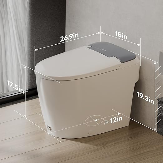 Non-electric Elongated Smart Toilet with Bidet - Image 5