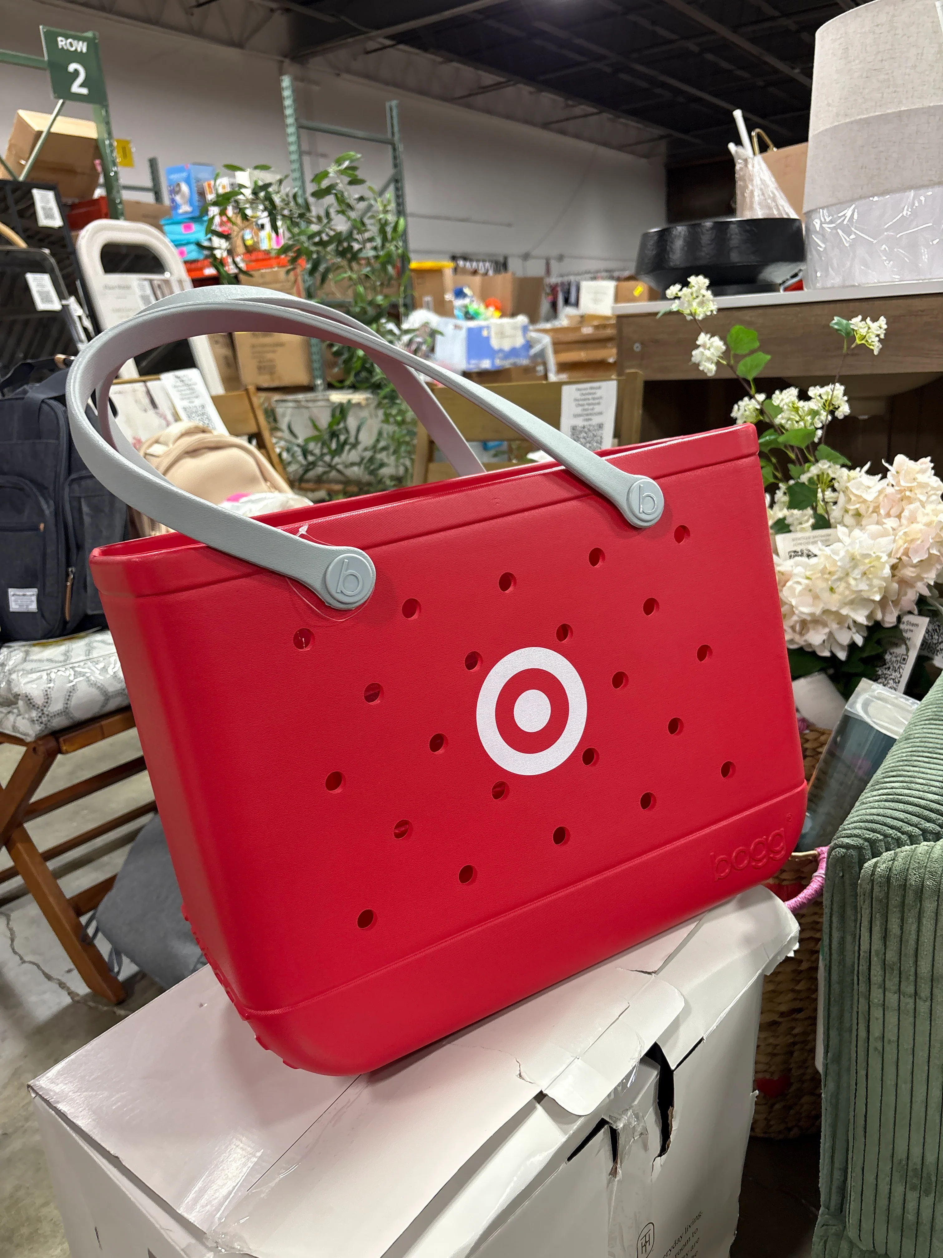 NWT Bullseye Bogg Large Bag Bitty Tote Bag Red Target Exclusive Limited Edition SHOWROOM ITEM - Image 2