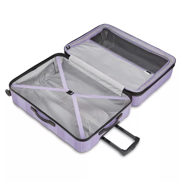Hardside Large Checked Spinner Suitcase - Image 4