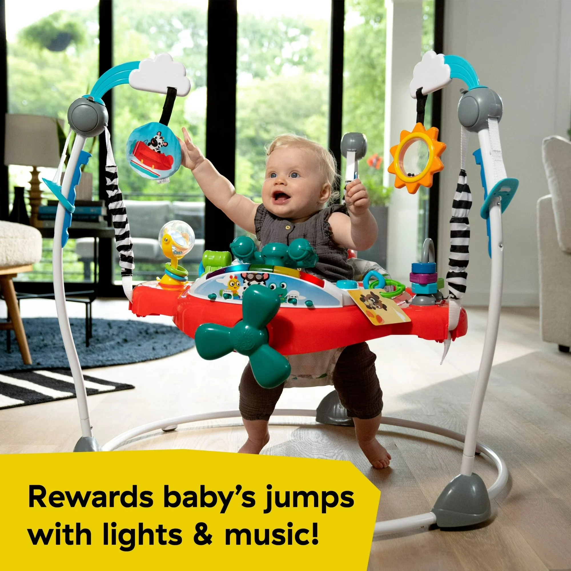 Ocean Explorers Airplane Adventure Infant Baby Activity Center Jumper - Image 3