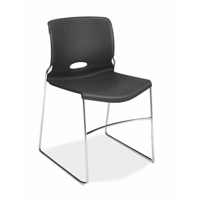 Olson Armless High Density Stackable Chair, - Image 3
