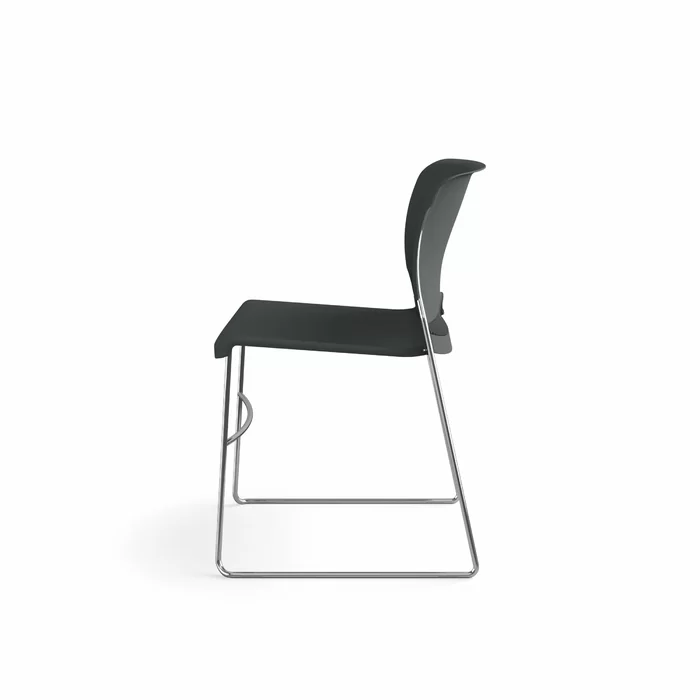 Olson Armless High Density Stackable Chair, - Image 4