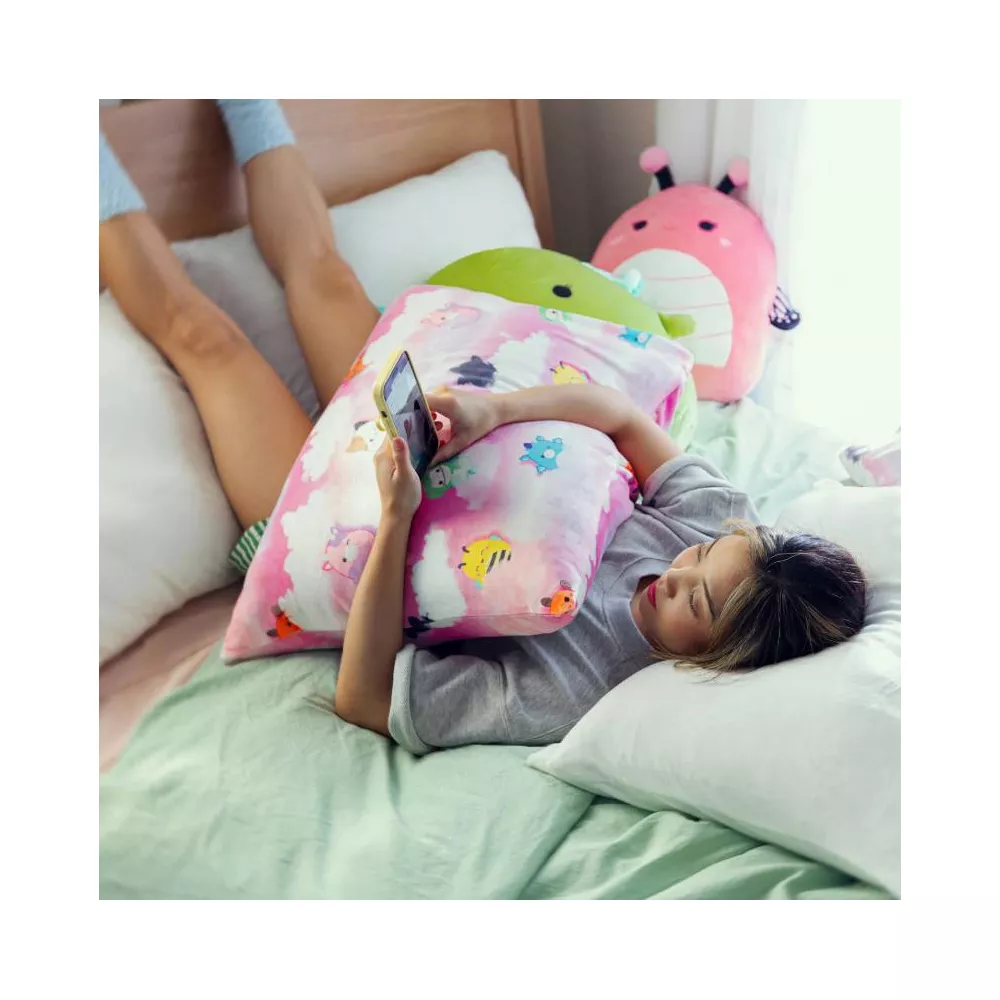 Original Squishmallows Medium Bed Pillow and Ultra Soft Pillowcase Cover - Image 4
