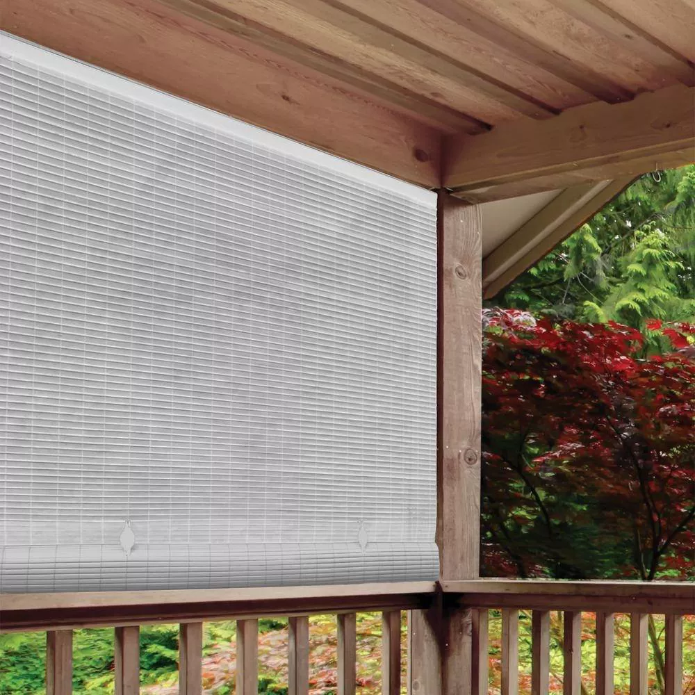 Outdoor Oval Vinyl Cord-Free PVC Rollup Blinds - Image 2