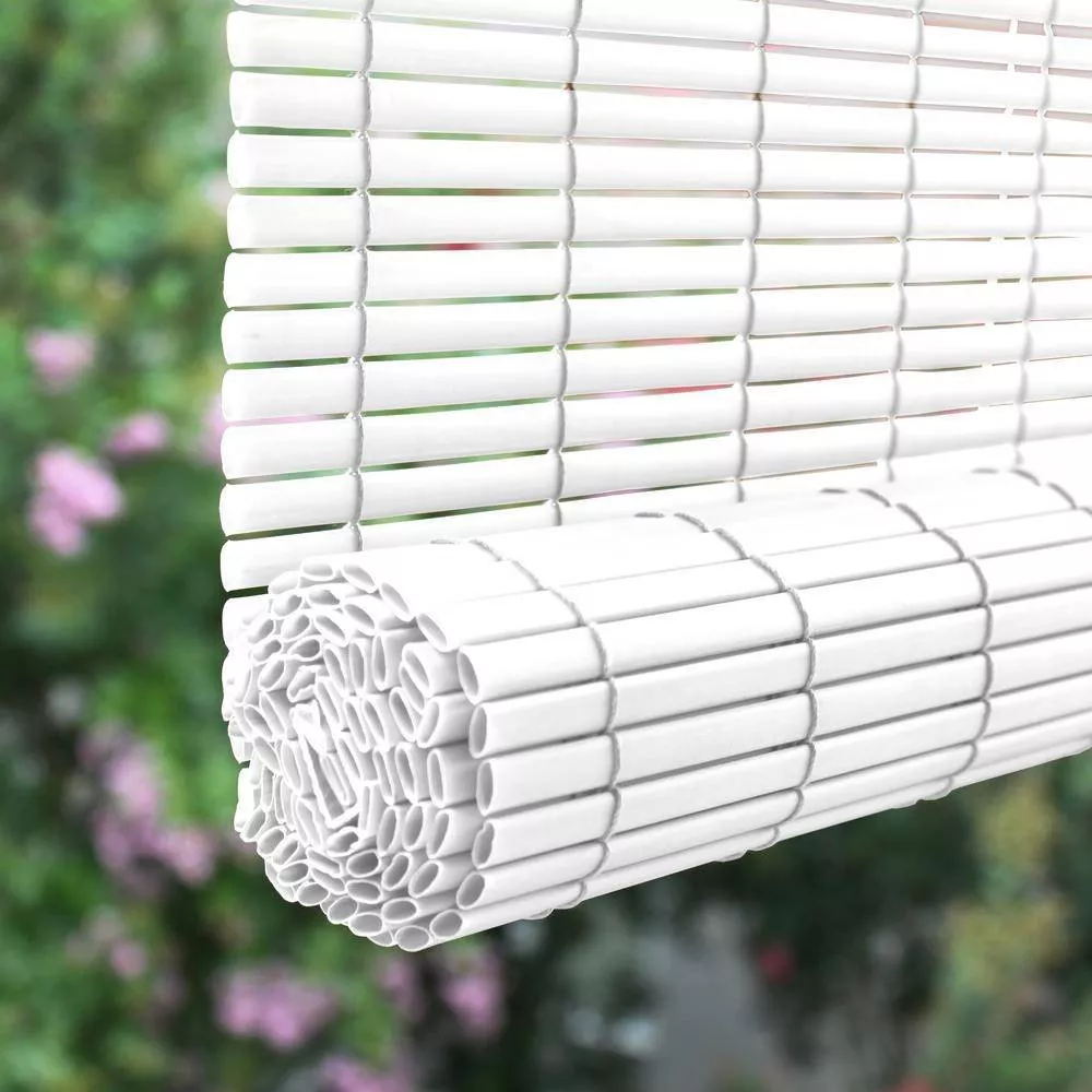 Outdoor Oval Vinyl Cord-Free PVC Rollup Blinds - Image 3