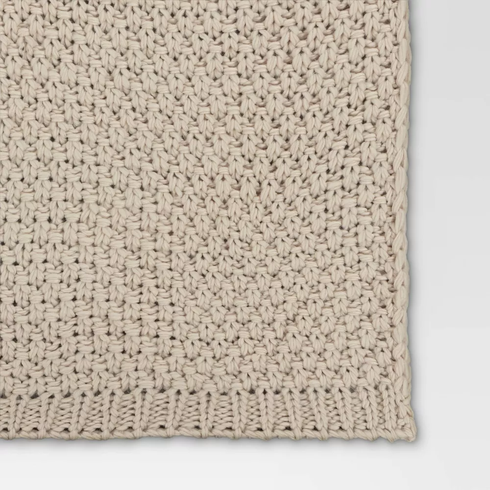 Oversized Recycled Knit Throw Blanket - Image 3
